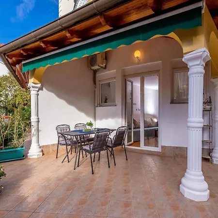 Lovely Apartment In Crikvenica With Roofed Terrace, Cleaning Included